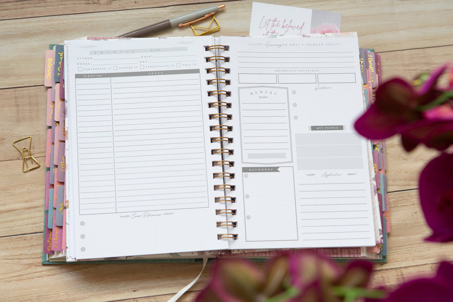 Bible Study Journal for Women | Verse Mapping Journal