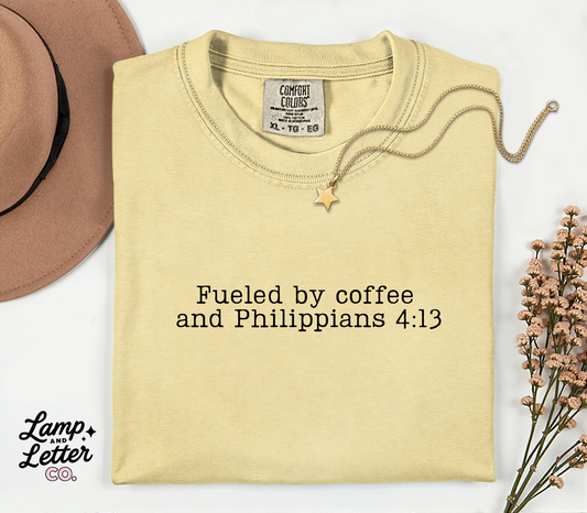 Coffee & Faith T-Shirt, Unisex Tee, Motivational Shirt, Gift for Coffee Lovers, Christian Apparel, Inspirational Clothing