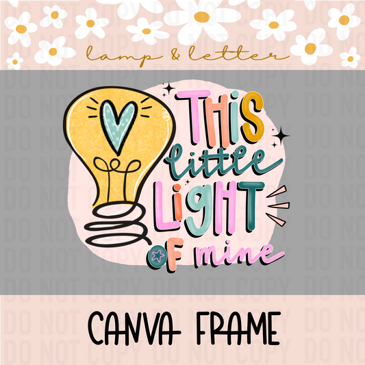 This Little Light of Mine PNG | Christian Digital Design for Stickers | Faith PNG | Digital Download