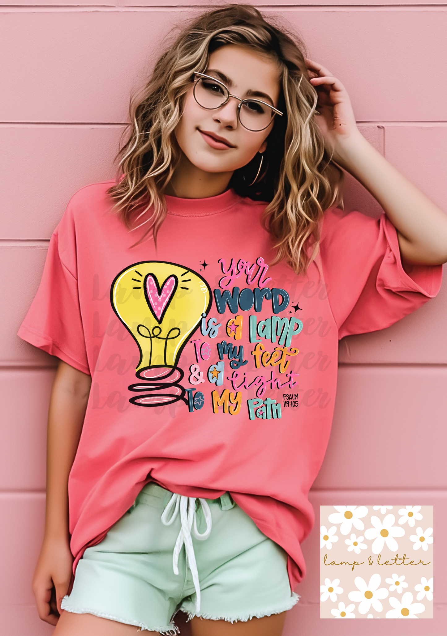 Your word is a lamp to my feet and a light to my Path PNG | Christian Digital Design for Stickers | Faith PNG | Digital Download