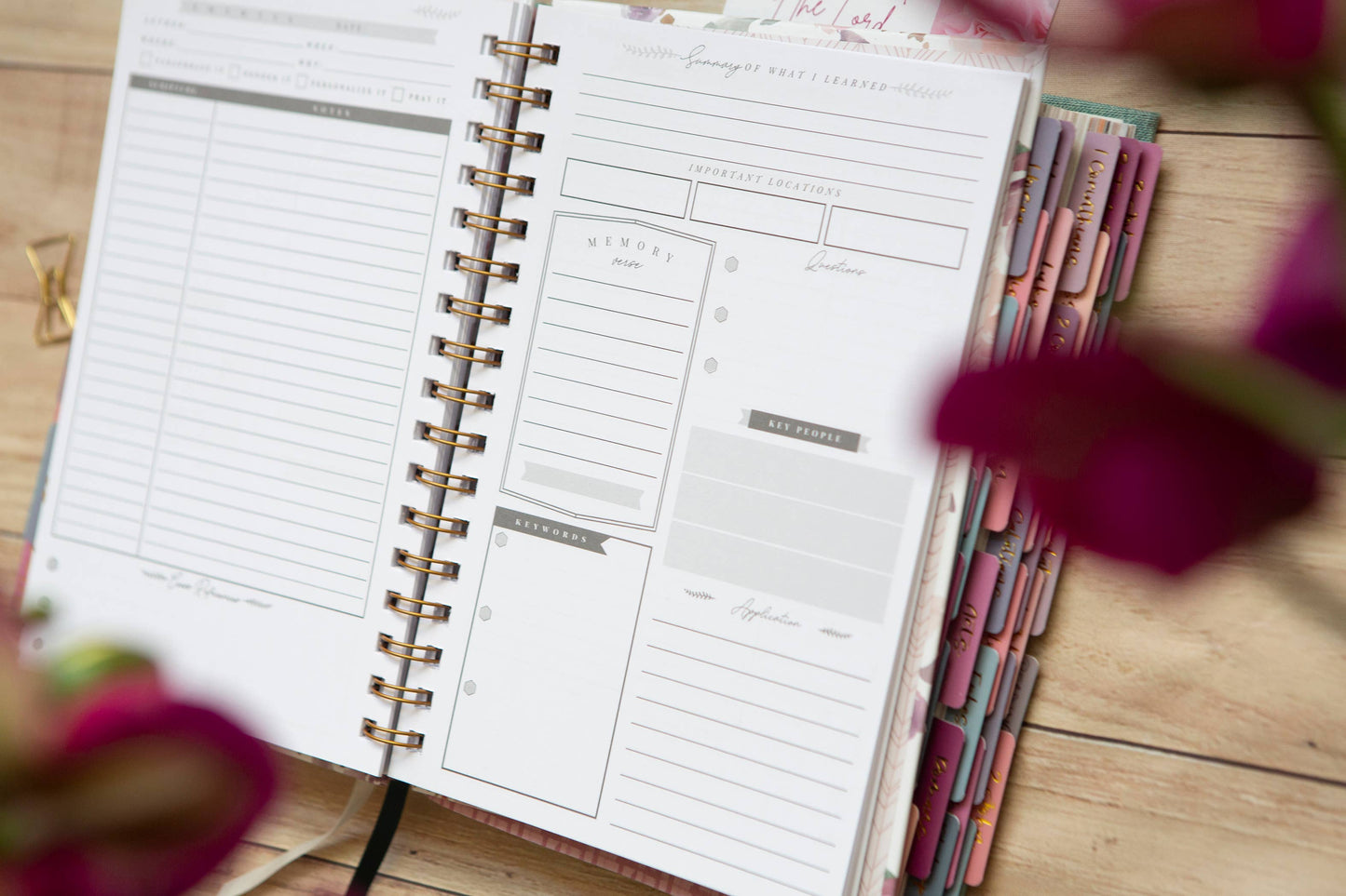 Bible Study Journal for Women | Verse Mapping Journal 