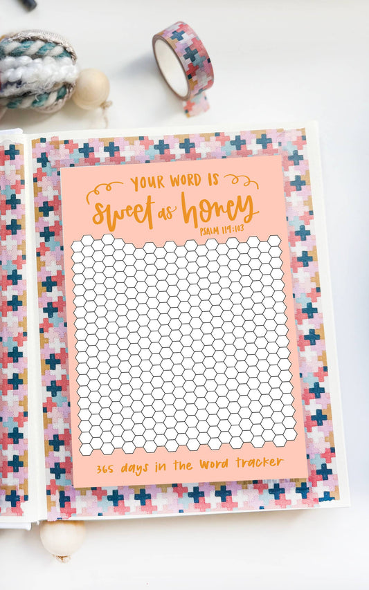 Honeycomb 365-Day Daily Bible Reading Tracker