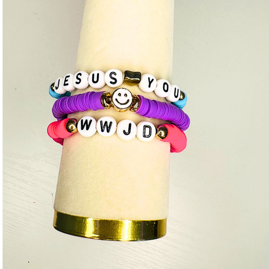 Christian Bracelet Stack | Beaded Bracelets | Christian Bracelet