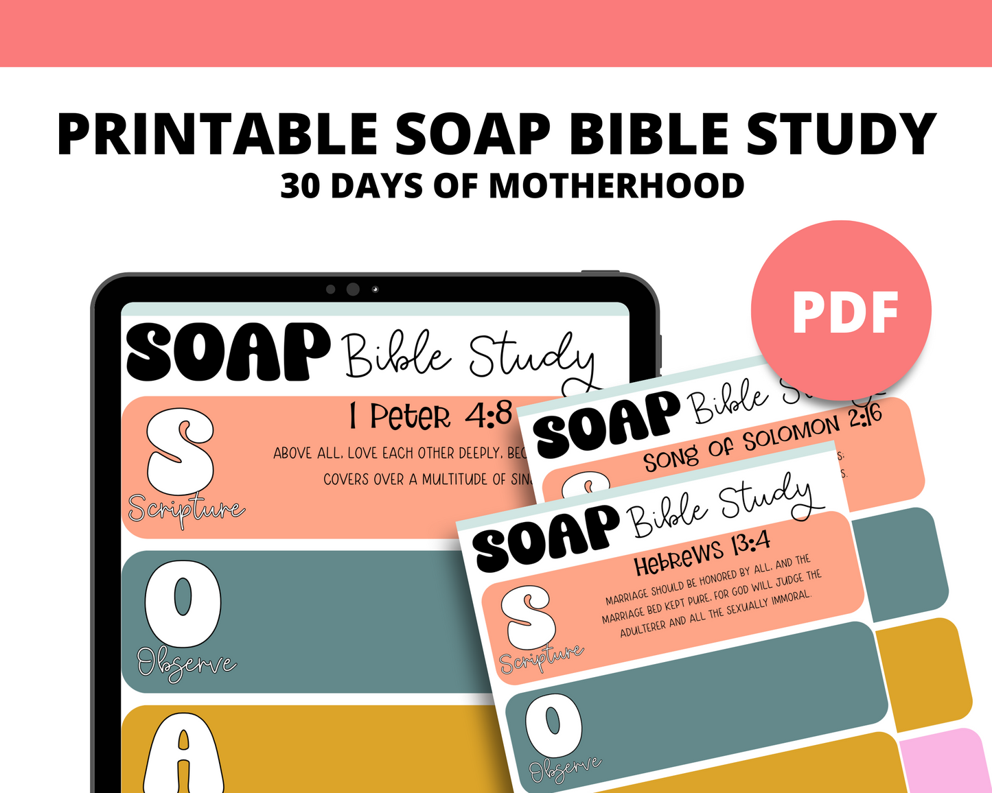 Printable Marriage SOAP Study | Marriage SOAP Digital Study | Digital Download | PDF | Printable